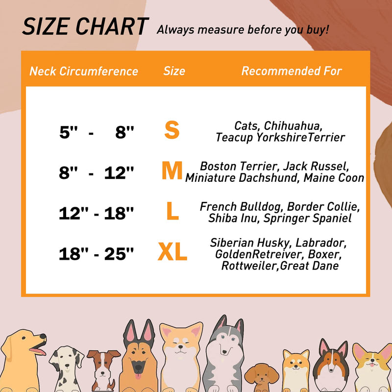 Inflatable Dog Collar-Soft Protective Cone for Dogs After Surgery,Dog Donut Collar Suitable for Dogs and Cats,Dog Cone Collar to Prevent Pets from Touching Stitches,Wounds and Rashes(Blue,L) Large(Neck:12"-18") Blue - PawsPlanet Australia