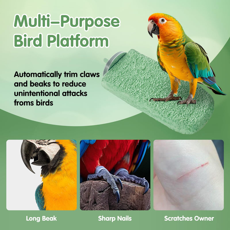 3Pcs Beak Grinder for Birds: Parakeet Beak Grinding Stone&Nail Trimming Perch-Flat Perches for Bird Cages,Budgie Cage Accessories - PawsPlanet Australia