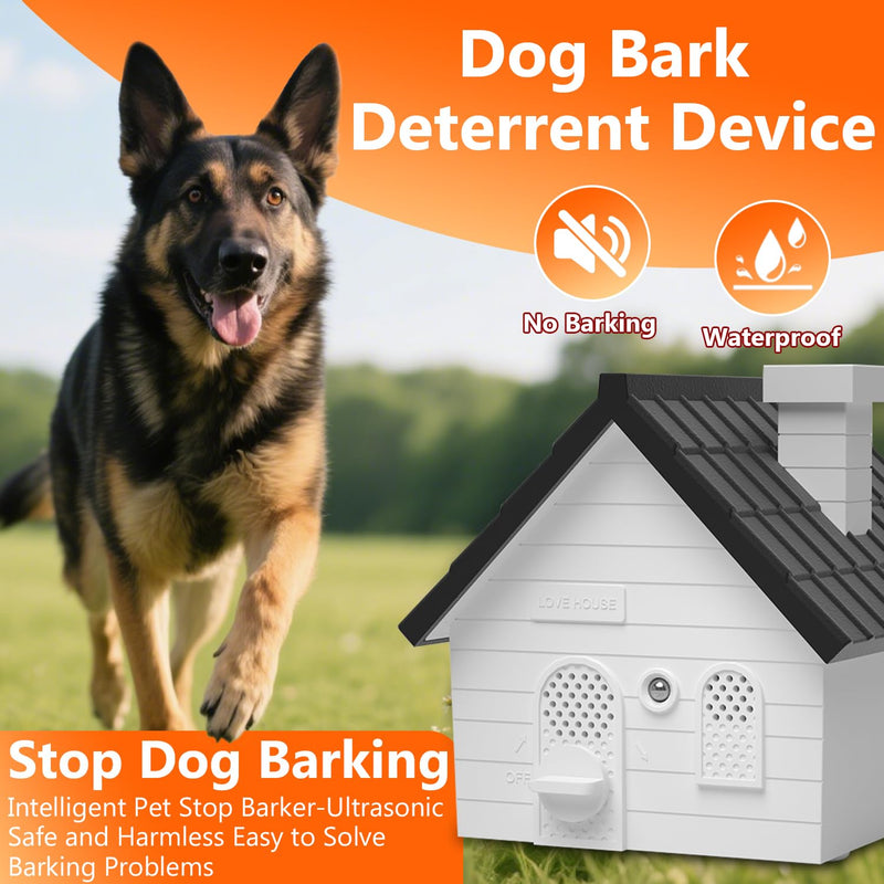Anti Barking Device for Dogs, Bark Box, 3 Modes Dog Barking Deterrent Devices, Anti Bark Device for Dogs, Weatherproof 50 Ft Barking Dog Silencer, A Safe and Effective Anti Barking Device Black - PawsPlanet Australia