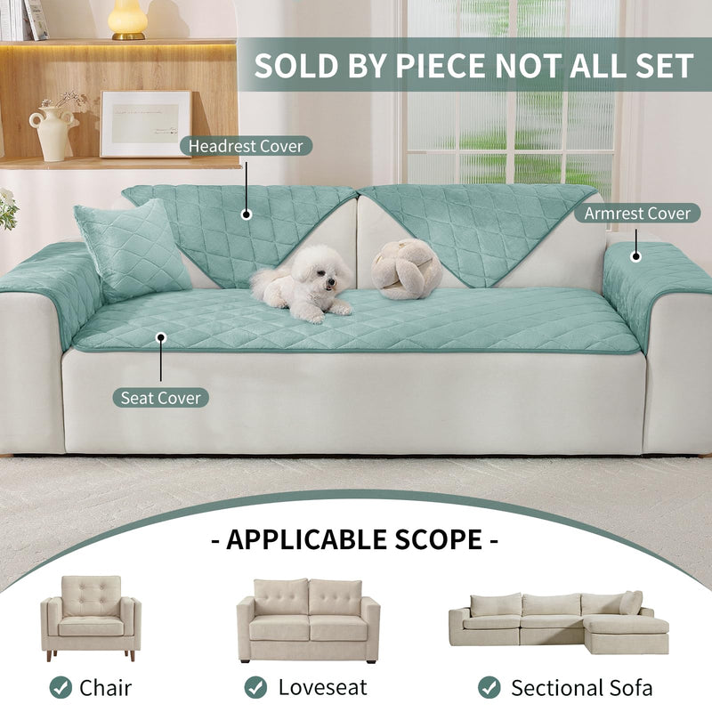 Fuzzy Pet Couch Covers for Dogs Washable, Non-Slip Sofa Slipcover Cushion Protector, Thick Soft Dog Couch Cover Protector, Couches Mat for Couches and Sofas (27.6" x 35.4", Turquoise) Turquoise 27.6" x 35.4"/ 1 Pack - PawsPlanet Australia