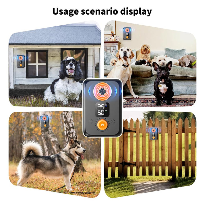 Anti Barking Device for Dogs – Ultrasonic Dog Bark Deterrent with 3 Modes, 50FT Effective Range, Rechargeable, Indoor Outdoor Anti Barking Device, Humane and Easy to Use