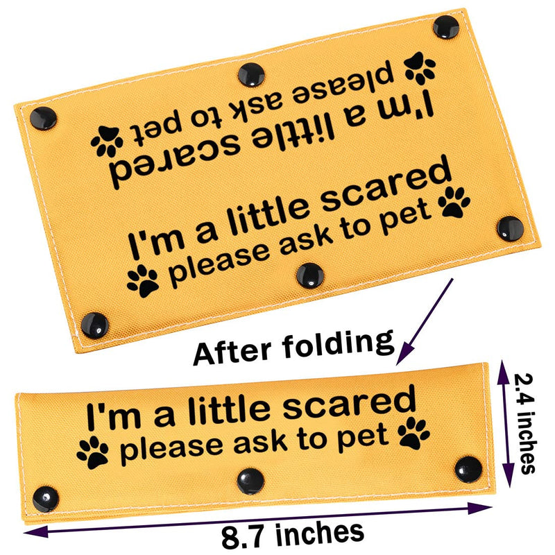 PWHAOO Scared Dogs Leash I'm a Little Scared Please Ask to Pet Dog Leash Wrap Anxious Dogs Leash Sleeve (Little Scared Sleeve) Little Scared Sleeve - PawsPlanet Australia