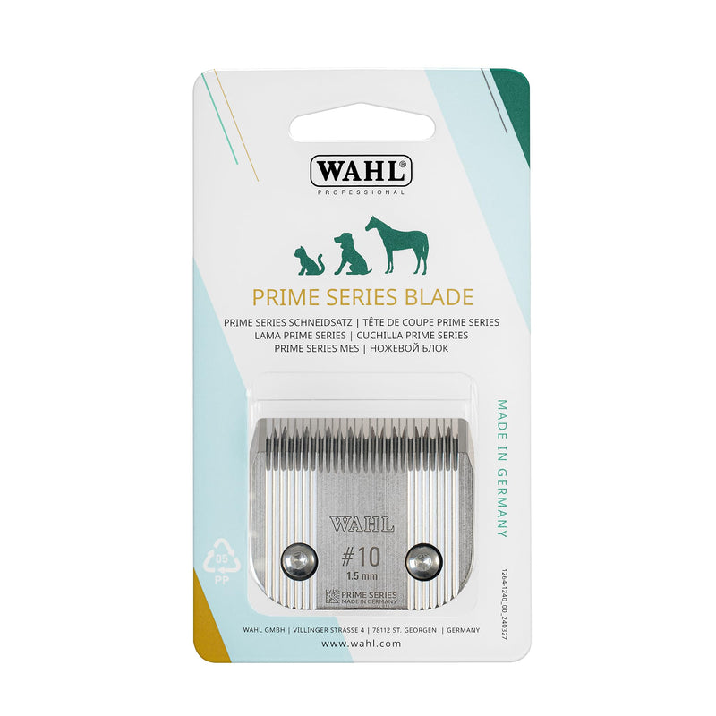 Wahl #10 Prime Series Blade, Designed for Standard Length Pet Coats, High Performance Powerful Clipping, Made For The KM Supera Pet Clipper, Cutting Length Of 1.5mm