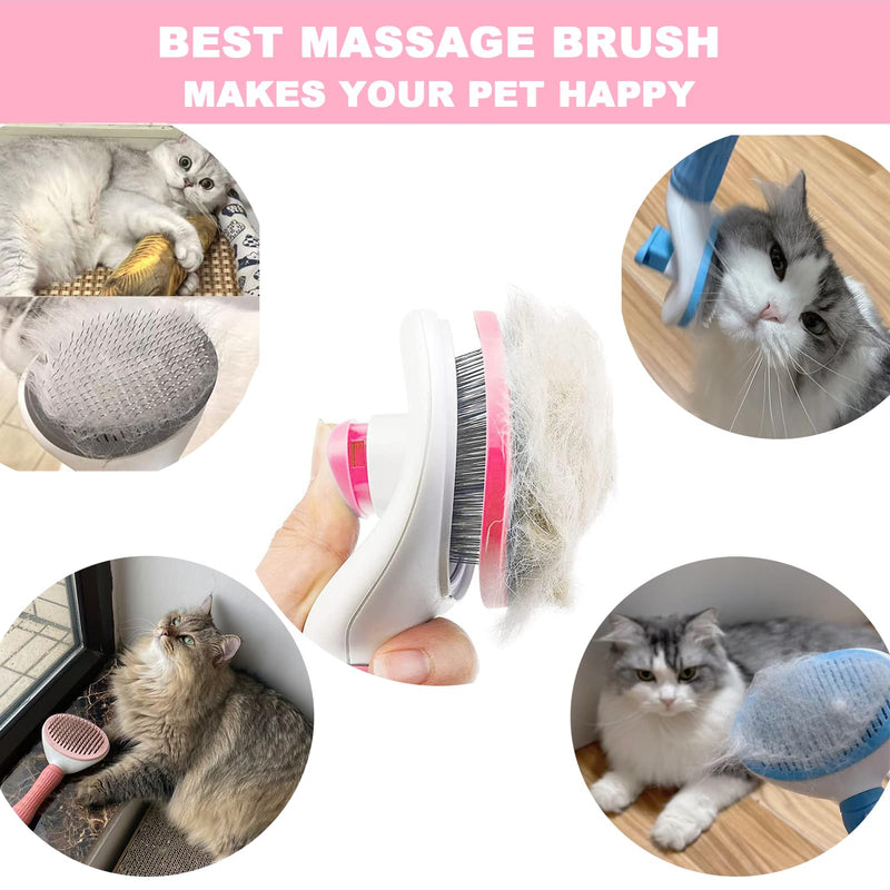 3 Piece Pet Grooming Kit – Self Cleaning Dog Brush, Professional Nail Clippers with Quick Sensor & Safety Lock, Plus Nail File – Ideal for Cats, Dogs, Puppies (Pink) Pink - PawsPlanet Australia