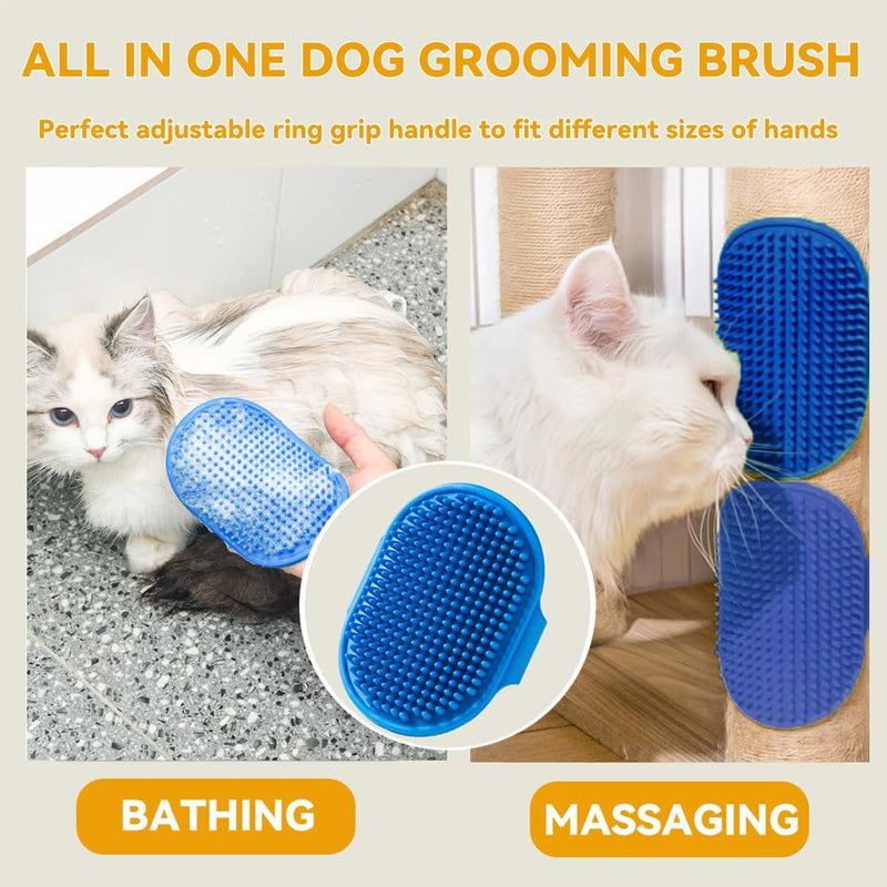 2PCS Pet Hair Remover, Electrostatic Pet Hair Removal Gloves, Reusable Cat & Dog Hair Remover for Couch, Furniture, Carpet, Curtain, Upgraded Animal Fur Removal Tool, Cat Grooming Gloves 2PCS - PawsPlanet Australia