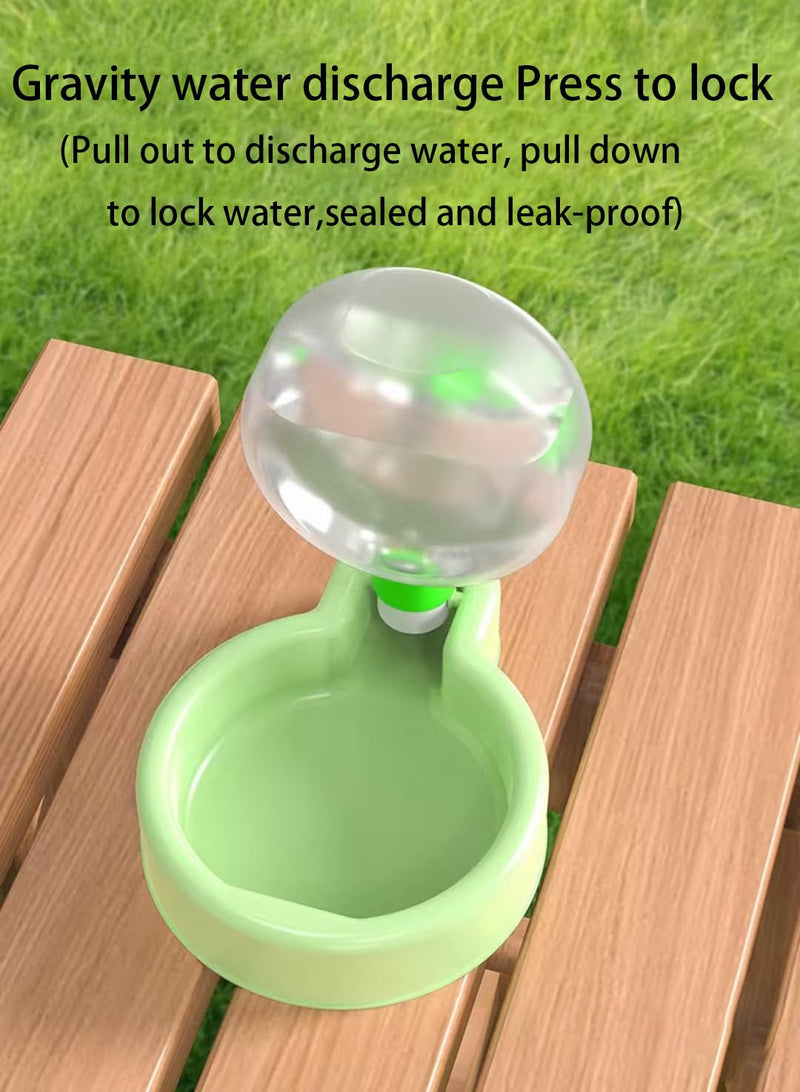 Pet Water Bottle, Portable Dog Small Water Bottle, Collapsible Leak Proof Puppy Drinker for Outdoor Walking, Traveling, Food Grade Plastic, (12 oz Green) - PawsPlanet Australia