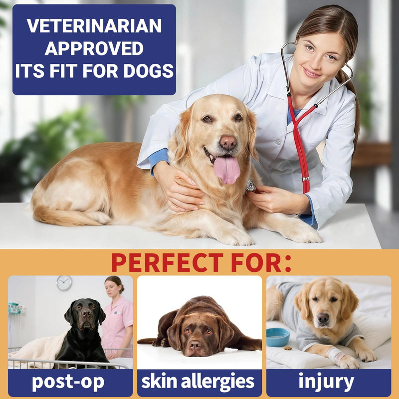 Inflatable Reflective Dog Cone Collar Alternative After Surgery,Doggie Recovery Dount Neck Ecollar,Adjustable Soft Dog Cone Collar for Small Medium Large Dogs (Grey, M) Grey Medium（10.5"-13"）