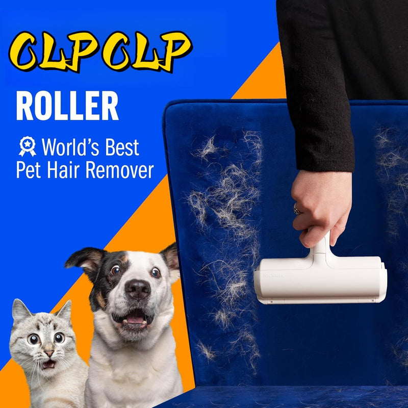Roller Pet Hair Removal Tool，Reusable Lint Roller - Cat and Dog Hair Remover for Furniture，Dog Brush for Shedding，Portable Multi-Surface Fur Removal Tool (Sofas,Carpets,Clothing,Bed Sheet) - PawsPlanet Australia