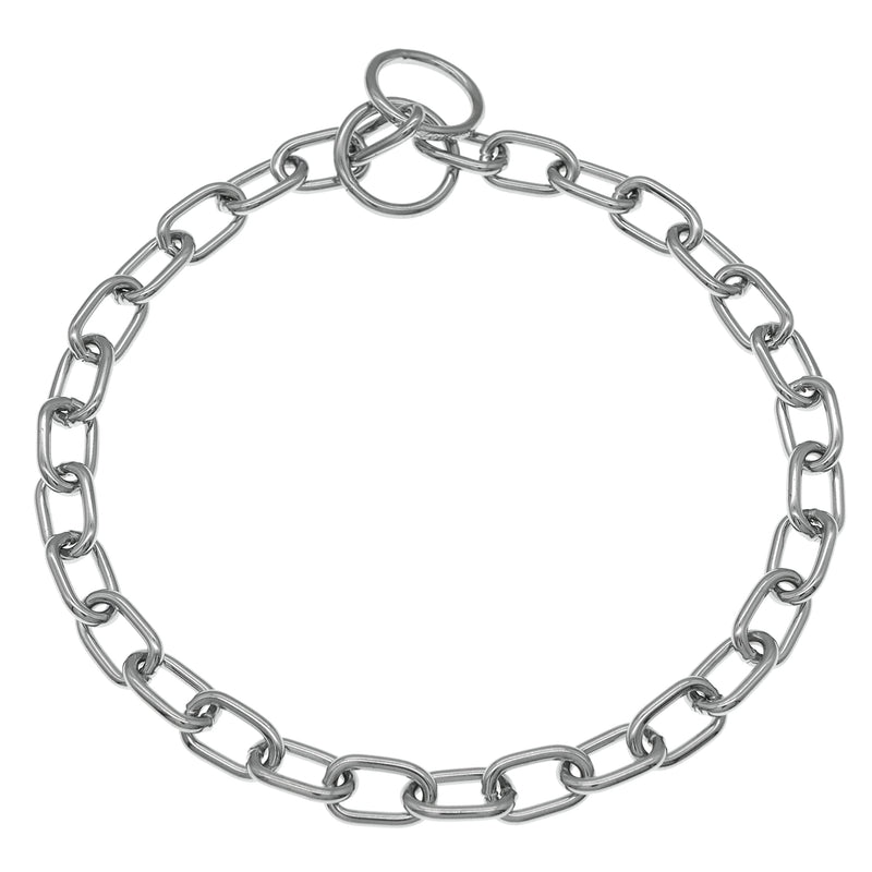 Herm Sprenger Chrome Plated Steel Fur Saver Dog Collar with Medium Link Professional Training Collar for Small Medium Large Dogs Correction Slip Chain Made in Germany (23 inches (59 cm)) 23 inches (59 cm) - PawsPlanet Australia