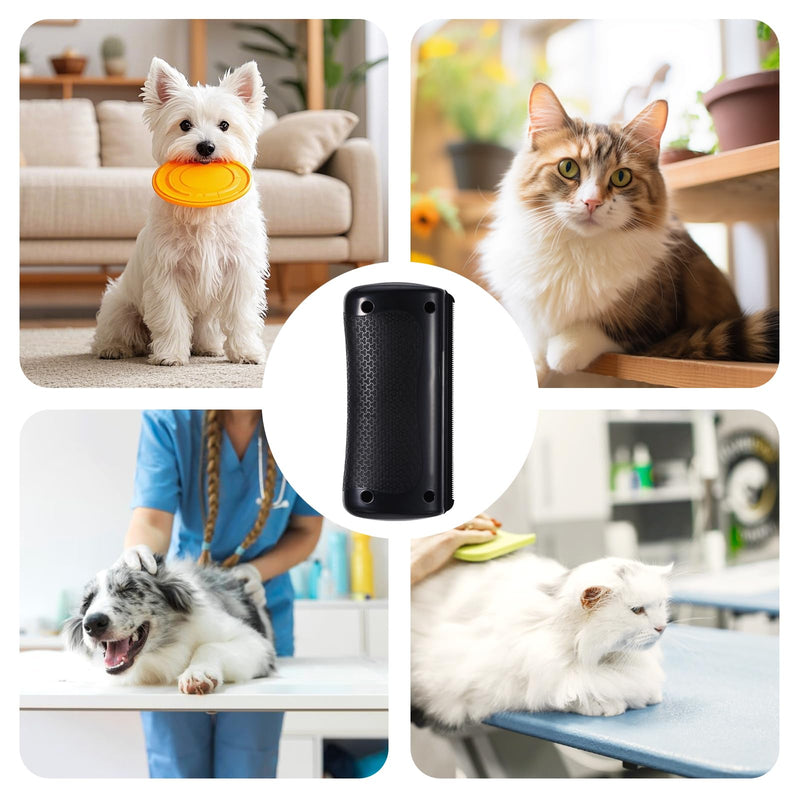 2 Pcs Deshedding Dog Brush, Cat Dog Brush for Shedding Tool, Professional Shorthair Soft Rabbit Pet Deshedding Cat Brushes for Cats Dog, Portable Design Refresh Pet Brushes Hair Removal Tool - PawsPlanet Australia
