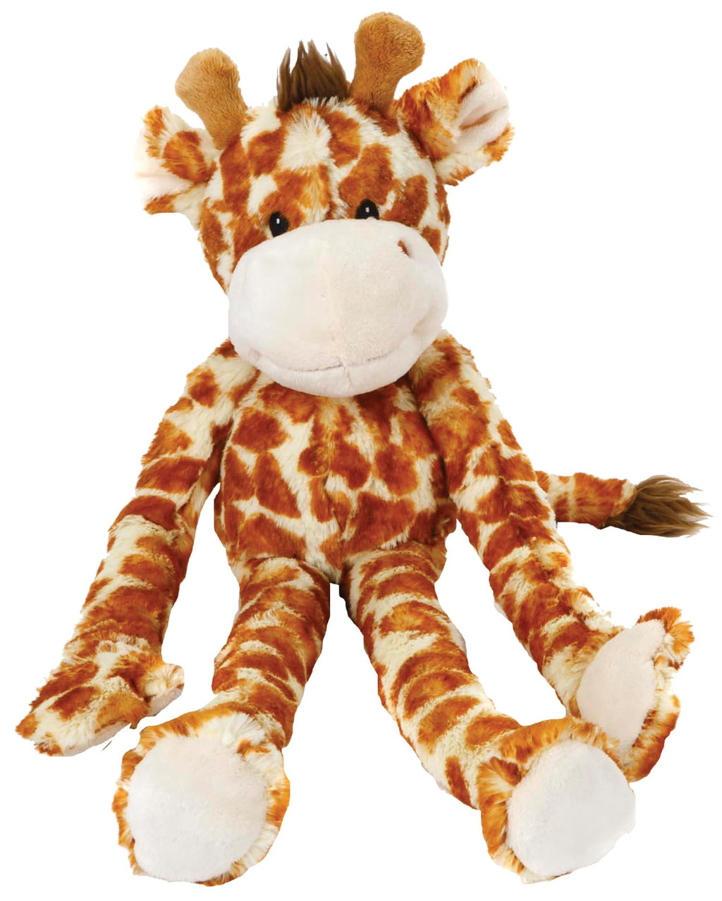 Multipet Swingin 19-Inch Large Plush Dog Toy with Extra Long Arms and Legs with Squeakers Giraffe 19"