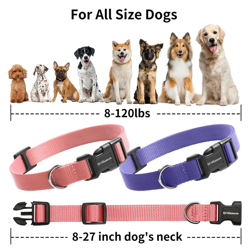 Dog Training Collar Replacement Strap, Dog Replacement Collar Strap, Shock Collar for Delupet Bousnic Patpet Hkzooi Dog Care Nikketta Yawpet Maisoie Educator - Pink & Purple Pink1+Violet1 - PawsPlanet Australia