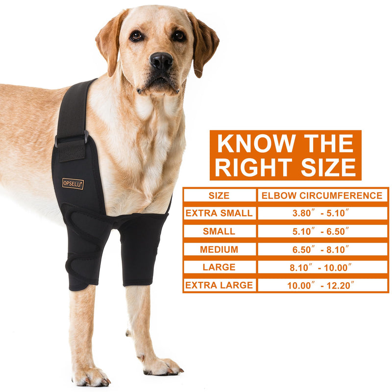 Dog Elbow Protector,Adjustable Straps Dog Shoulder Brace,Lightweight Dog Front Leg brace for Shoulder Dislocation, Pressure Sores,Elbow Injury and Loss of Stability from Arthritis(Both Legs, L) Both Legs - PawsPlanet Australia