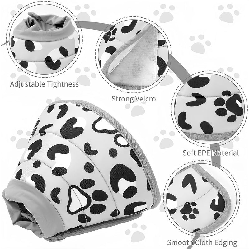 Soft Cat Collar for After Surgery and Injuries, Adjustable, Prevents Licking Wounds, Cat Collar, M