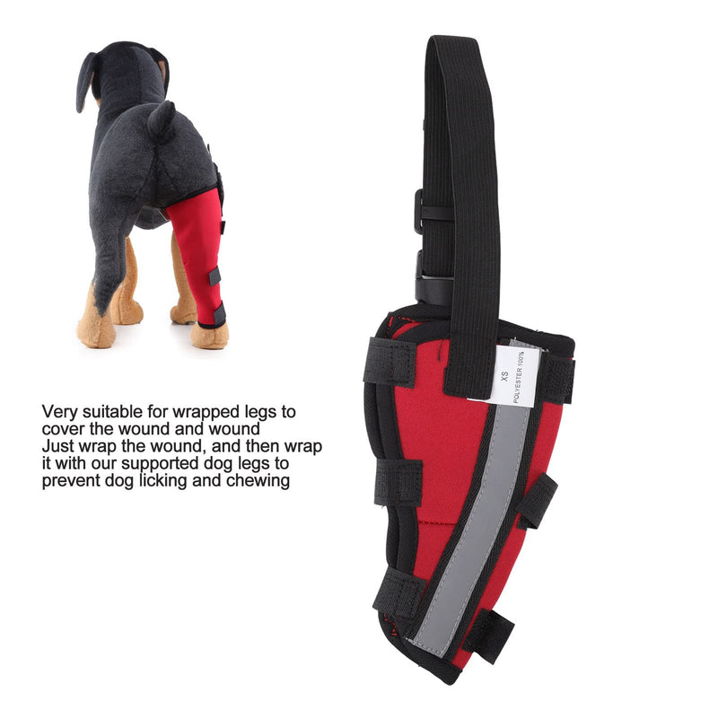 PENO Dog Hind Leg Support, Neoprene Pet Knee Pads for Dogs (XXS)