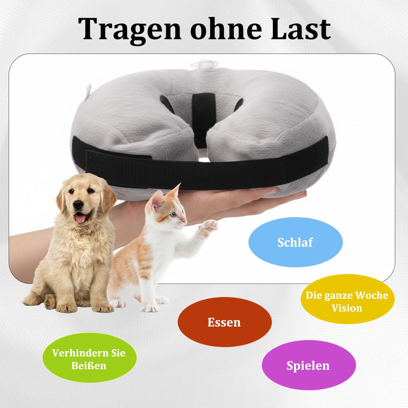 Inflatable Collar for Dogs, Soft Dog Collar with Lick Protection, Ideal for Dogs of Any Size, Easy to Use and Durable