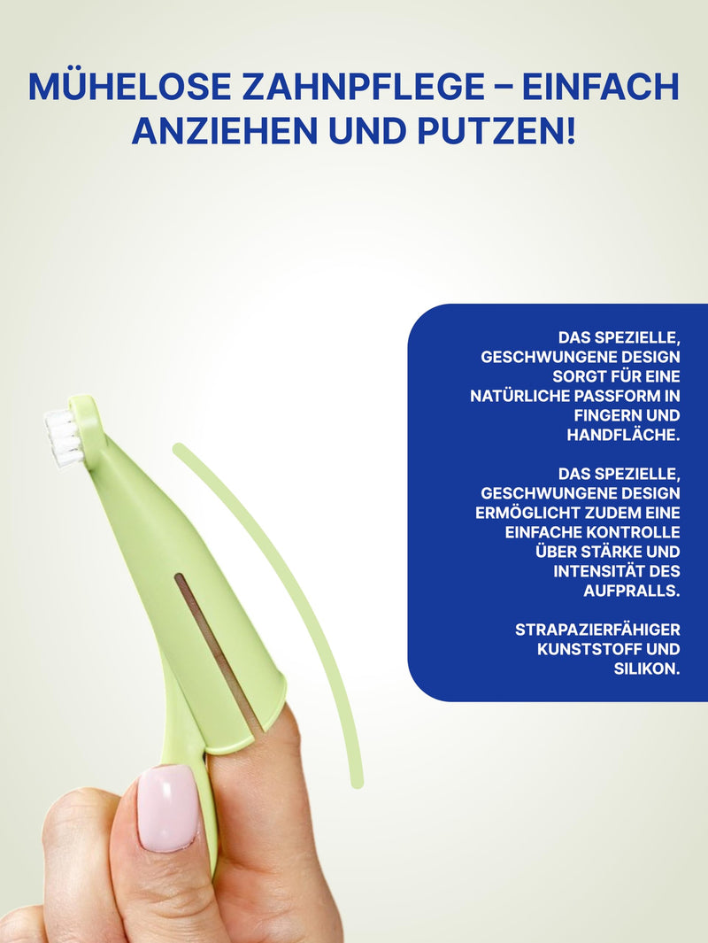 Anatomical Dog Toothbrush | Dental Care Dog with Soft Nylon Bristles | Plaque Removal | Dental Hygiene Training | For Small Breed Dogs For small breeds