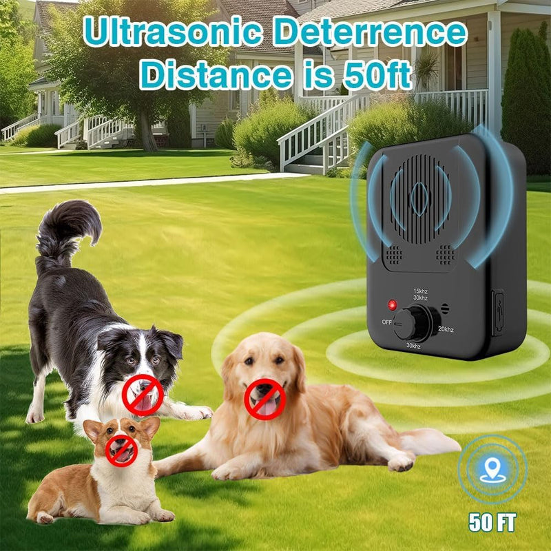 Anti Barking Control Devices for Dogs,Ultrasonic Dog Barking Deterrent Devices Rechargeable,3 Modes of Dog Anti Barking Devices Suitable for Large, Medium, and Small Dogs 1 Pack - PawsPlanet Australia