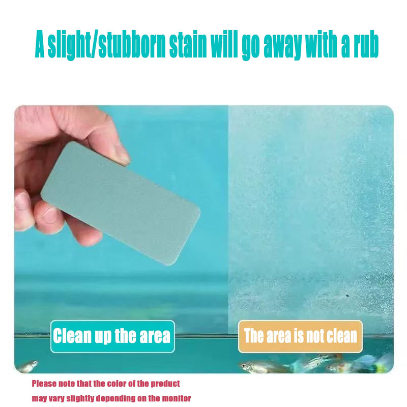 3 Pack Fish Tank Cleaning Tools, Aquarium Double Sided Sponge Brush, Glass Aquarium Scrubber Sponge - Dual Sided Surface Buildew Remover for Fish Tank (3.27"x1.57"x0.51") Non-Scratch EVA Pad - PawsPlanet Australia