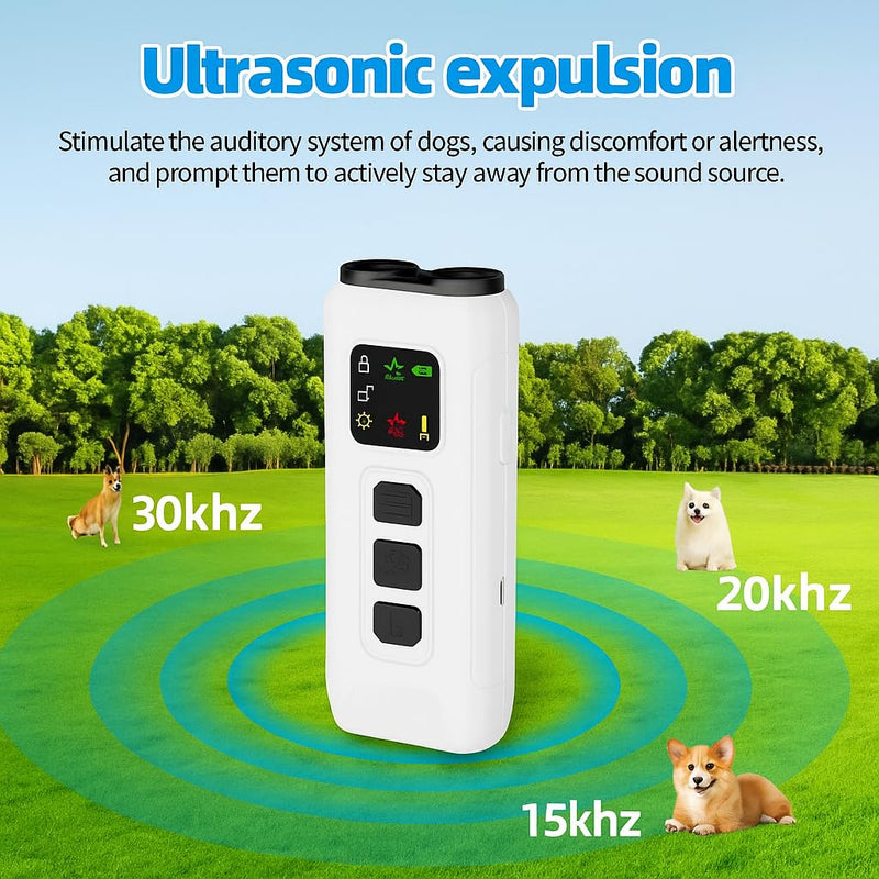 Dog Bark Deterrent Device, 32FT Range, Anti Barking Device for Dogs, Dog Barking Control Device, Rechargeable Dog Silencer, No Barking Device for Dogs, Dog Barking Stopper