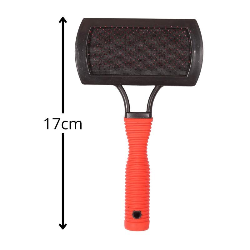 2in1 DOUBLE-SIDED brush FOR BRUSHING FUR dog and cat hair, SOFT BRISTLES (A) A - PawsPlanet Australia