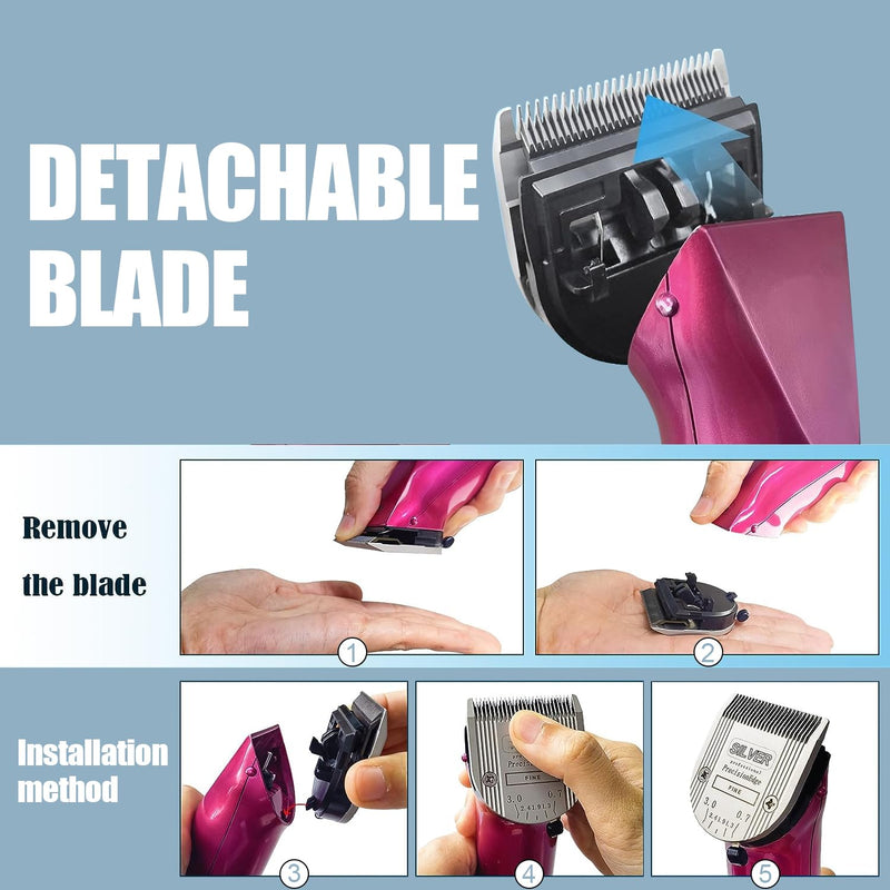 2PCS Adjustable 5 in 1 Replacement Blades Compatible with Wahl Bravura Clipper Chromado，Creativa，Figura Dog Clippers for Dogs Grooming (5in1/2Pack) - PawsPlanet Australia