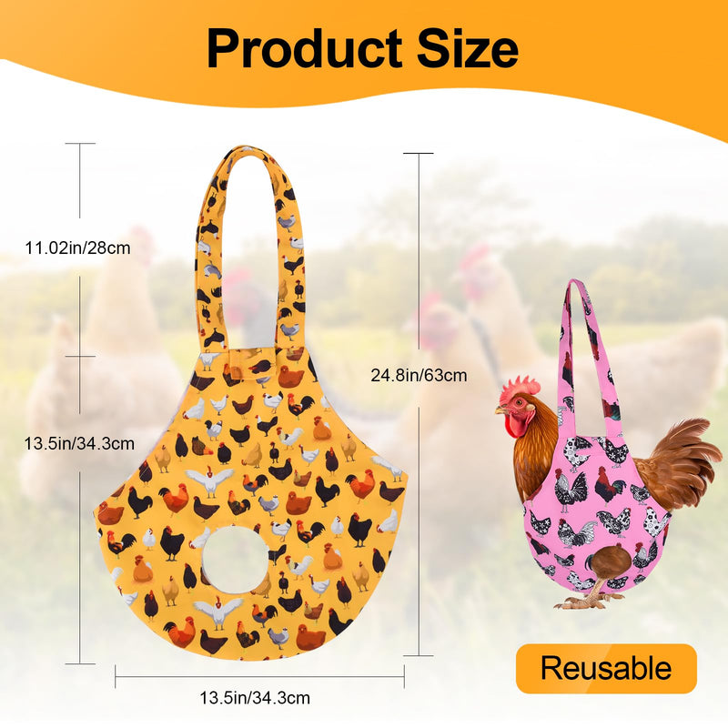 Chicken Holder Bag Sling, Chicken Carrier, Chicken Holder Bag, Chickens Medic Bags for Hen Rooster Poultry Transport Traveling Hiking Driving(2 pcs) - PawsPlanet Australia