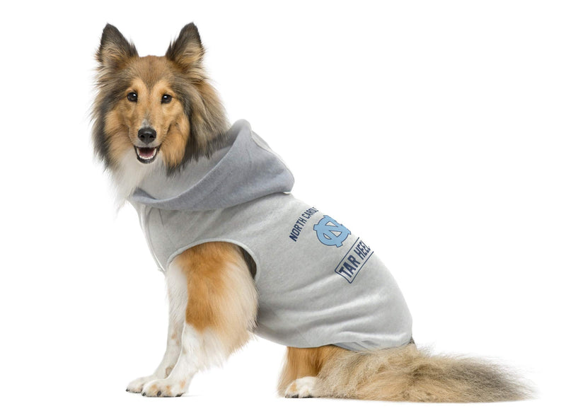 Littlearth NCAA Clemson Tigers Pet Hooded Crewneck North Carolina Tar Heels XL (Neck: 18", Girth: 20"-23", Back: 19.5") Team Color - PawsPlanet Australia