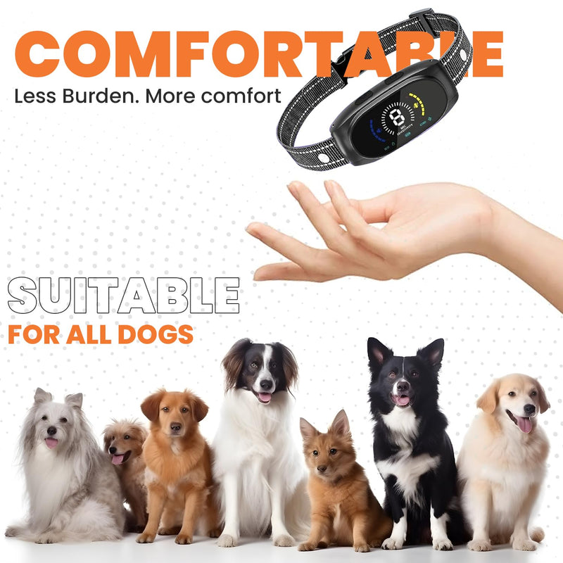 SPEAKY Bark Collar – No Shock Device for Small, Medium & Large Dogs – 8 Sensitivity Levels – Beep & Vibration – Smart Detection – USB-C Rechargeable – IPX7 Waterproof - PawsPlanet Australia