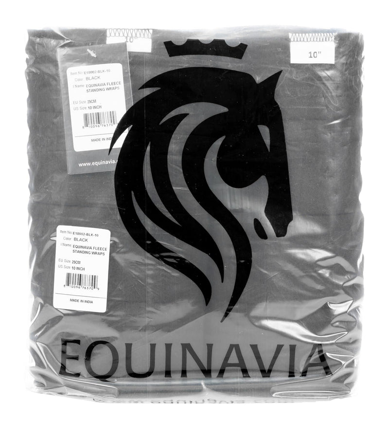 Equinavia No Bow Leg Wraps - Pair - Black - 14 in