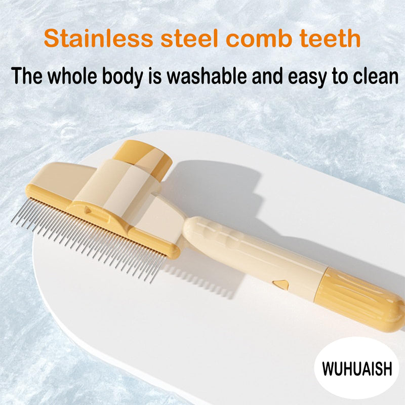 Pet Grooming Brush, brush for dogs, cat fur brush, used for shedding and removing stray hairs for cats and dogs, long-haired cats and dogs, short-haired cats and dogs are suitable. (01 Green) 01 Green - PawsPlanet Australia