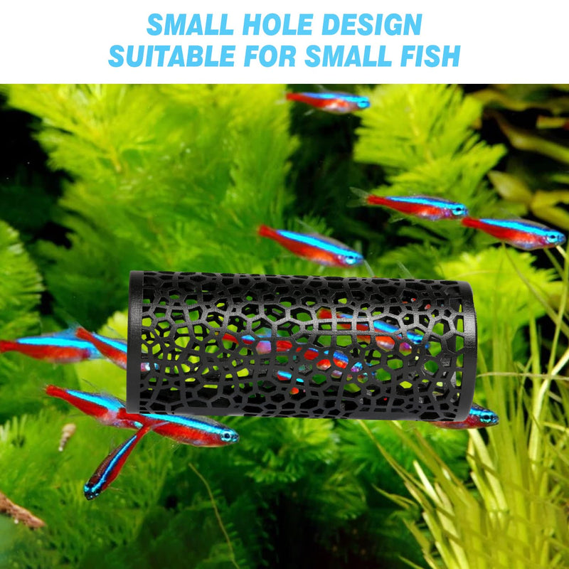 Betta fish toys,Betta tunnel black,Small hole Hollow Betta Fish cave,safer for small fish shrimp Betta guppies,Aquarium decor Fish Tank accessories decorations Hideout Tube - PawsPlanet Australia