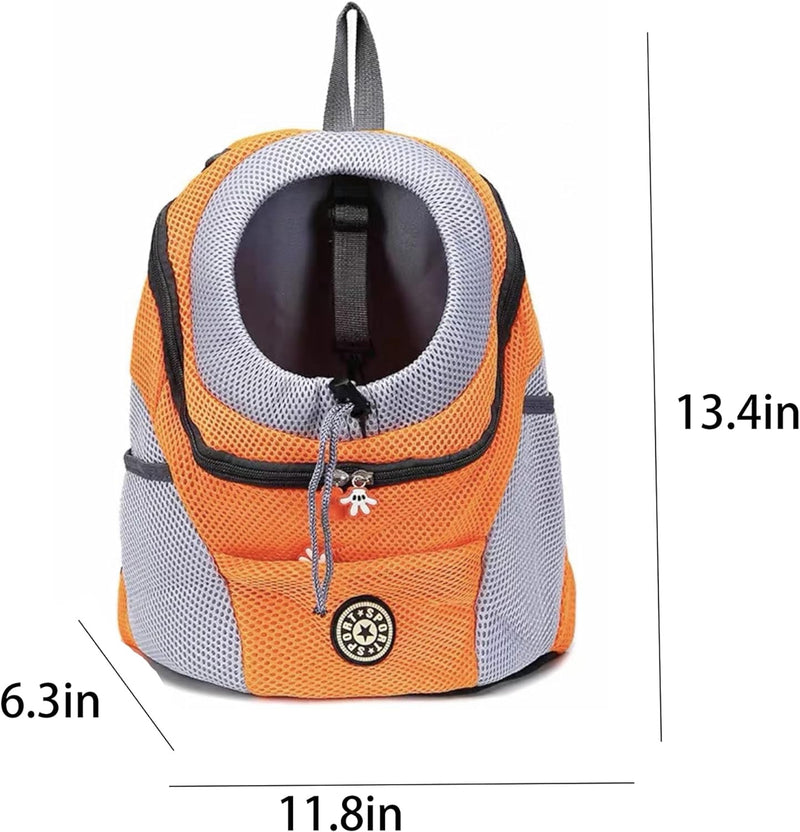 RC GearPro Portable Pet Carrier Backpack, Head Out Design Adjustable Cat Dog Travel Front Shoulder Bag, Easy-Fit for Traveling Hiking Camping S yellow - PawsPlanet Australia