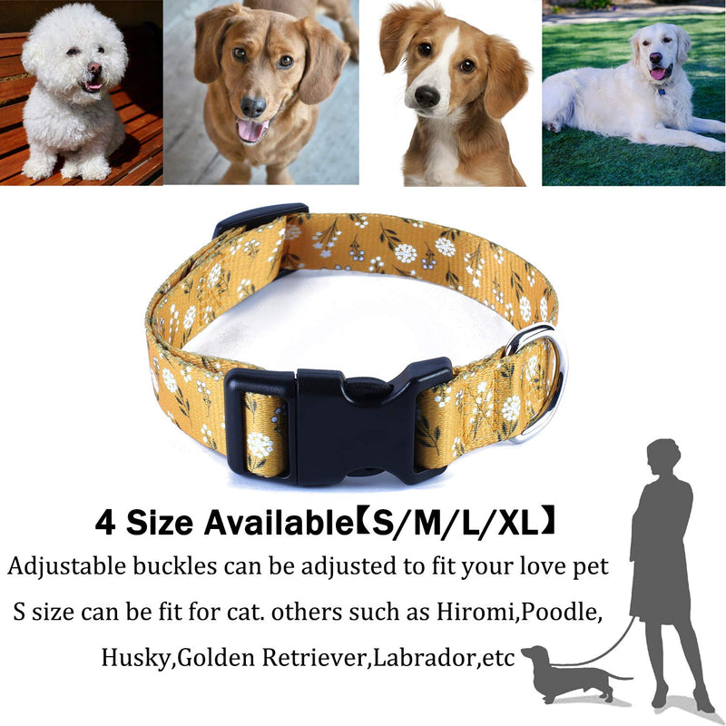 2PCS Cat Dog Floral Collar and Leash Set Pet Gift Adjustable Dogs Flower Collars for Small to Large Pets (X-Large) XL (19"-26") - PawsPlanet Australia