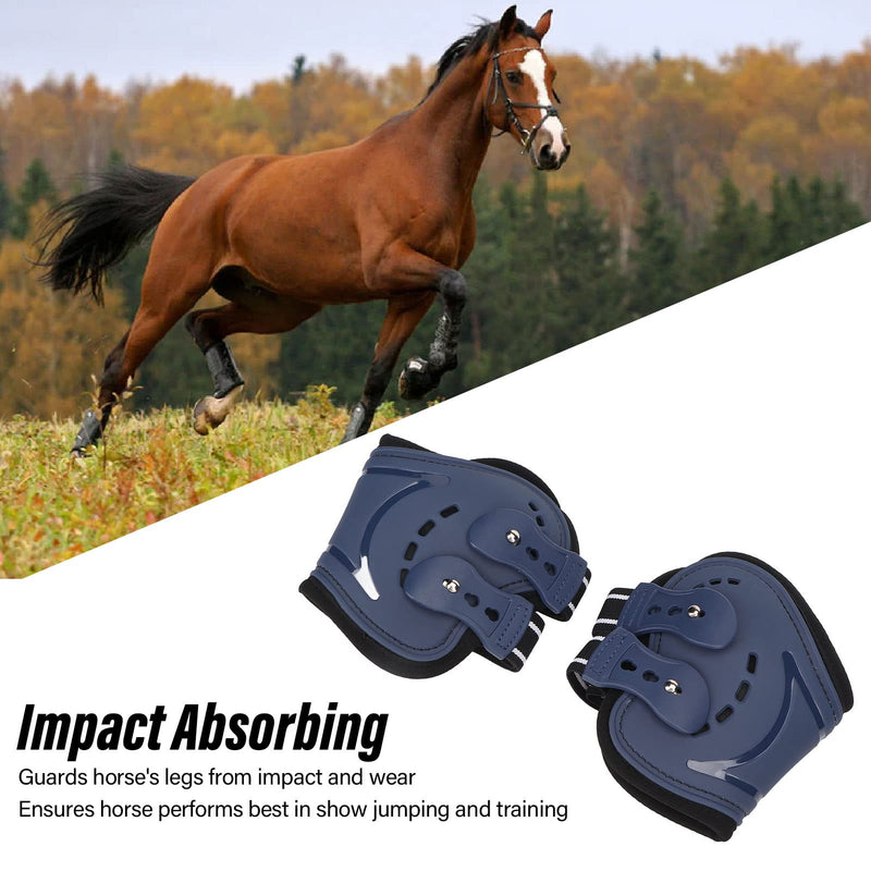 Classic Fetlock Boots, Fetlock Horse Boots, Fetlock Rear Boots, Horse Hind Leg Boots Breathable Adjustable Impact Absorbing Prevent Slip Horse Fetlock Boots for Jumping Medium