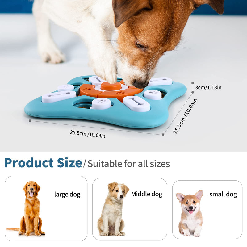 Interactive Dog Treat Puzzle Toys for IQ Training & Mental Stimulating,Fun Slow Feeder,Large Medium Small Dogs Enrichment Toys with Squeak Design S-Level 2 - PawsPlanet Australia