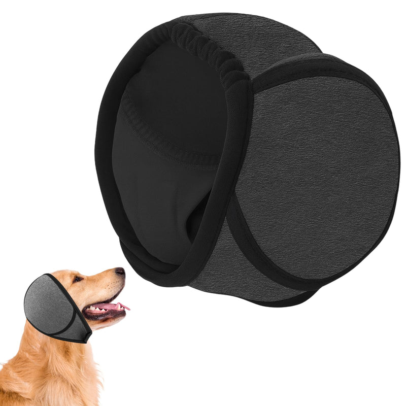 Dog Ear Protectors, Comfort Dogs Ear Muffs Noise Protection, Waterproof Adjustable Dog Snood Swim Ear Protectors for Bathing, Swimming, Travel, Outdoor Activities (Gray, M)