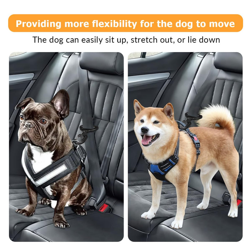 Vehicle Seat Belt Safety Buckle Lock Universal Dog Seat Belt Clip Dog Car Restraint Portable Vehicle Seatbelt Harness for Pet Car Travel - PawsPlanet Australia