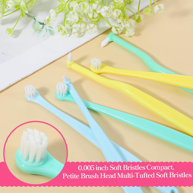 6 Pcs Small Dog Cat Toothbrush Cat Dental Care Pets Toothbrush Micro Head Cats Deep Teeth Cleaning Brush Dental Care Supplies Portable Soft Tooth Brush for Puppy Small Dog Cats - PawsPlanet Australia