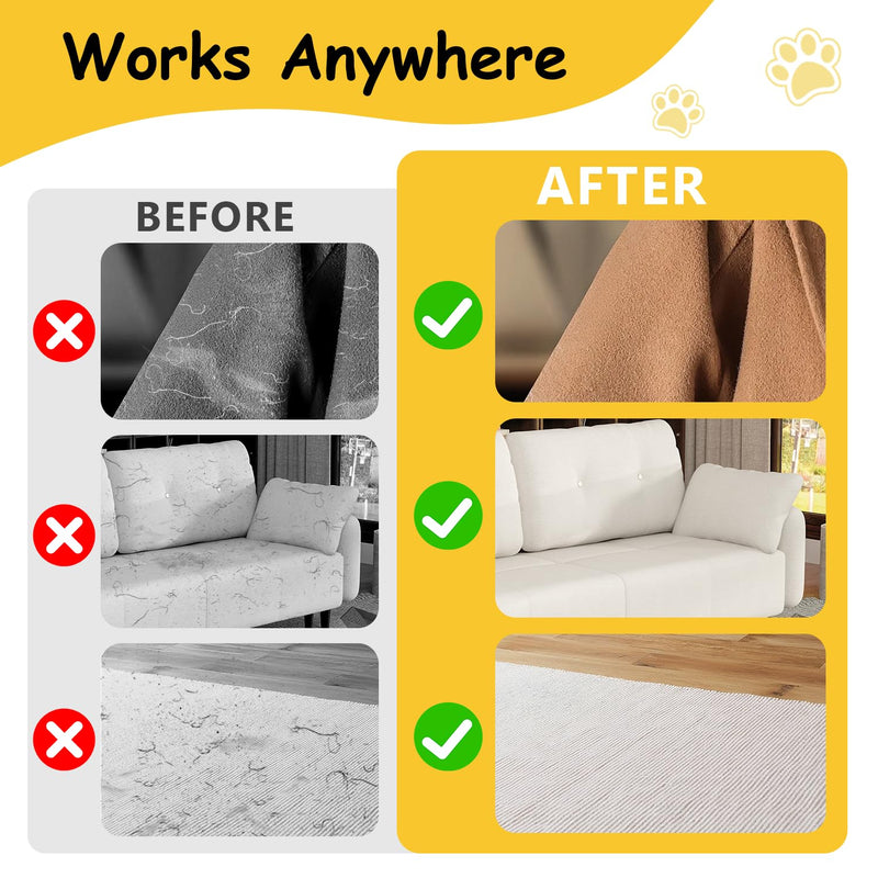 2Pcs Pet Hair Removal Glove - 2025 New Electrostatic Magic Brush Pet Hair Remover Gloves, Reusable for Dogs & Cats, Furniture, Car Seats & More - PawsPlanet Australia