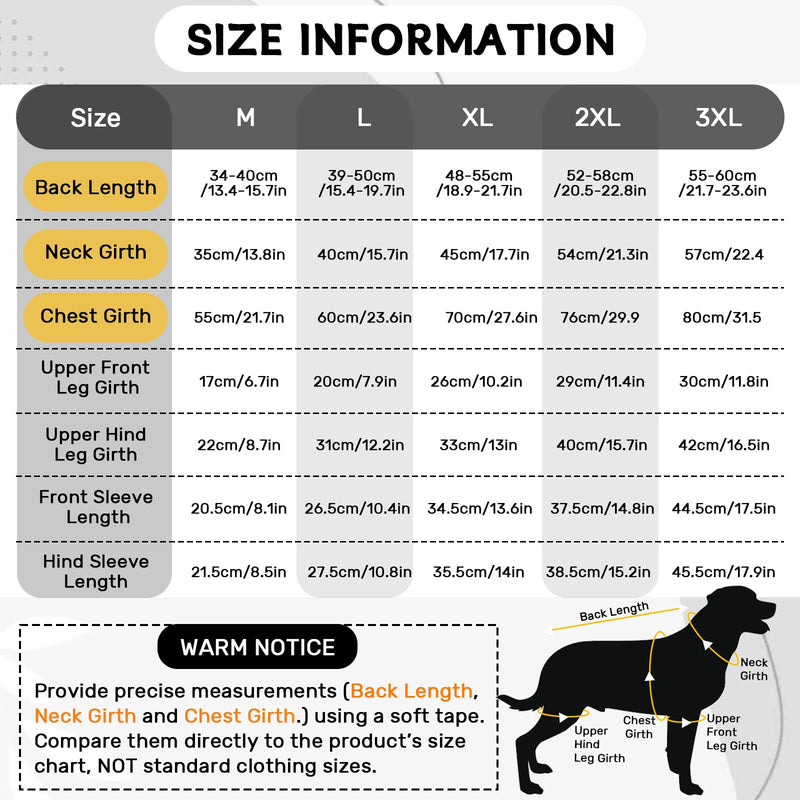 Dog Leg Wound Protector for Large Dogs Black 3XL, Heavy Duty Front Leg Support Brace, Adjustable Dogs Anti-licking Sleeve, Thick Leg Surgery Scars XXXL