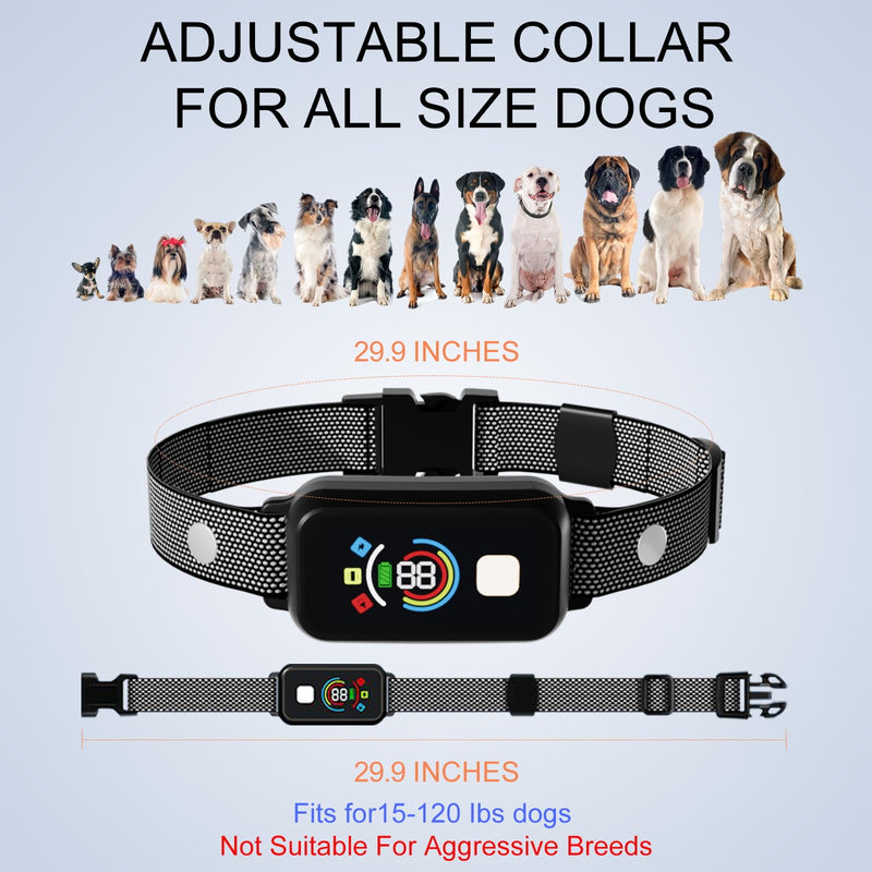 Dog Shock Collar, 2 Dog Training Collar with Remote for Medium Large Dogs, IP67 Waterproof Electronic Training Collar with 4 Training Modes, Security Lock, Rechargeable Shock Collar