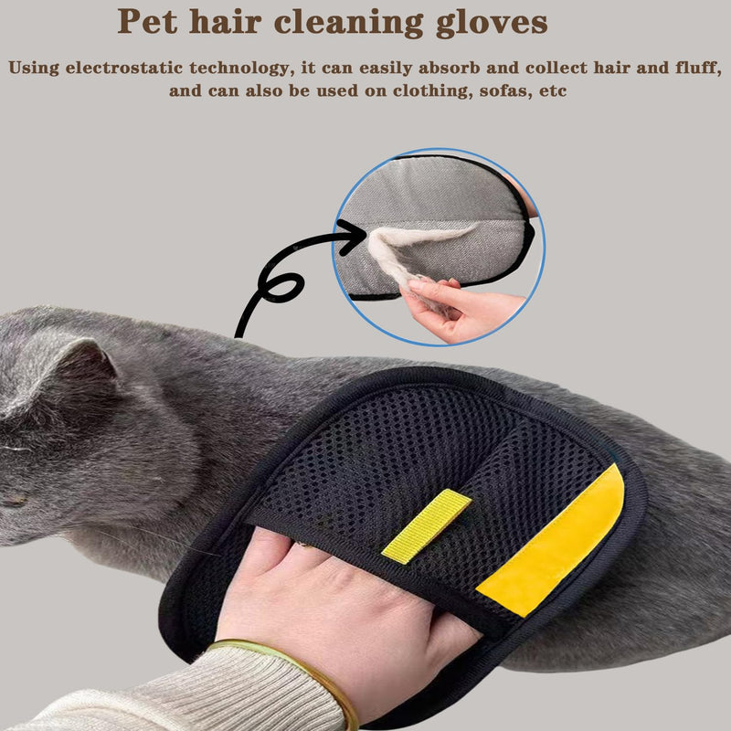 Zenbrush for Cat, Flea Comb for Cats, Viorane Pets Remover Gloves, Pets Hairs Removal, Cat Brush Dog Brush Pet Hair Clean Tool - PawsPlanet Australia