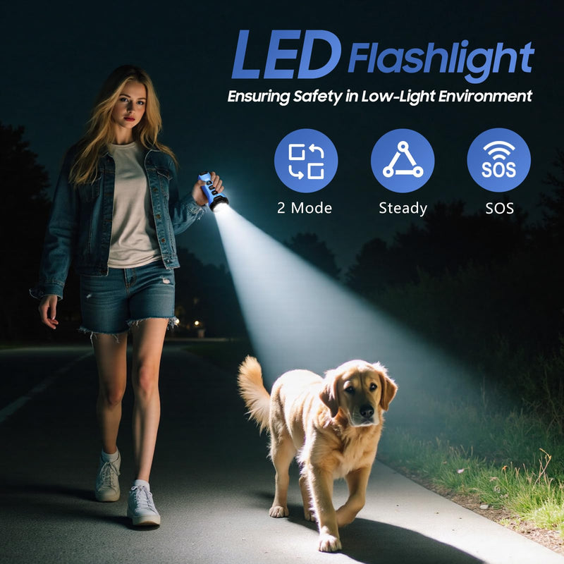 Dog Bark Deterrent Devices - Humane & Effective Training Dog, Stop No More Barking with 3X Ultrasonic Emitters (Blue)