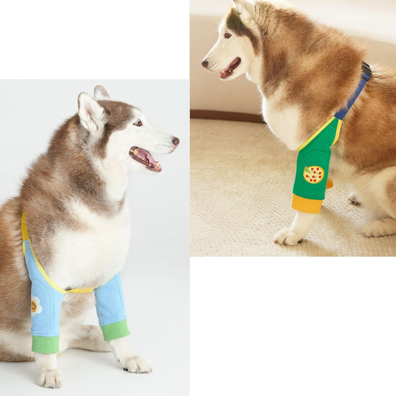 Dog Recovery Sleeve with Paded, Dogs Front Leg Sleeves After Surgery, Elbow Protector for Small Medium Large Dogs, Puppy Joint Brace Prevent Licking Wound Cone Alternative XL Blue