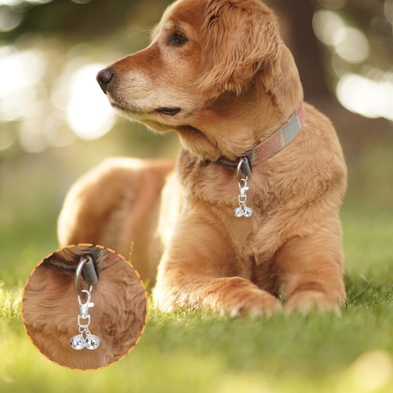 4 Pcs Bells for Dog Collars, Mini Dog Collar Bell, Pet Pendant Accessories Training Collars Charm Dogs Training Bell Collar for Dogs and Cats - PawsPlanet Australia