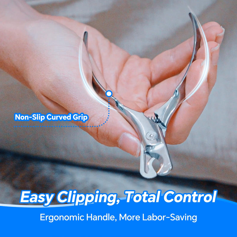 Dog Cat Nail Clippers for Large Dogs Heavy Duty Dog, Professional Stainless Steel Pet Nail Trimmers, Sharp & Safe with Ergonomic Handle, Built-in Nail File - PawsPlanet Australia