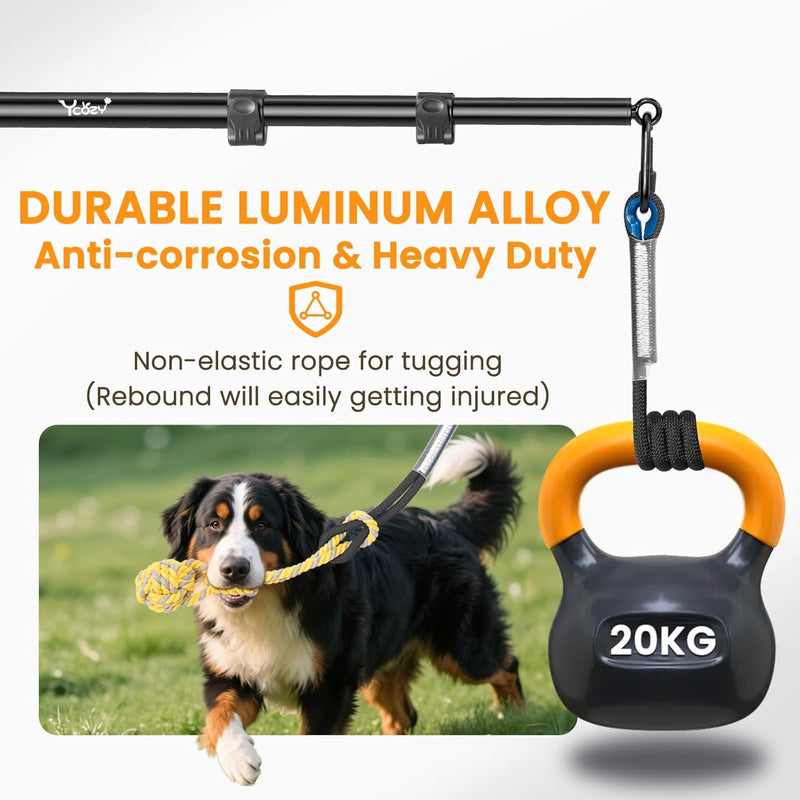 Upgraded Flirt Pole for Dogs - Extendable Dog Flirt Pole with Detachable Interactive Toys - Flirt Stick for Small Medium Large Dogs Training Playing Exercise, Reinforced Aluminum Alloy(Pole-40in Max) - PawsPlanet Australia