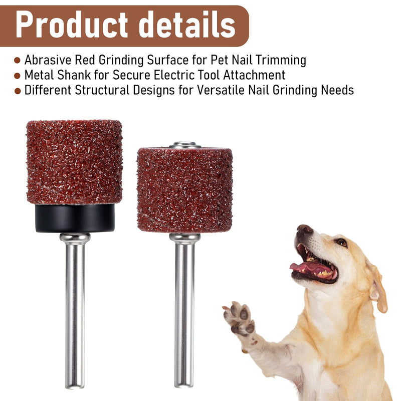 42 Pack Nail Grinder Replacement Kit, Nail Grinders for Dogs Replacement Kit, Pet Nails Grinder with Sanding Drum Bands, Dog Claw Grooming Trimmer Supplies Care, Pet Smoother Claw Care - PawsPlanet Australia