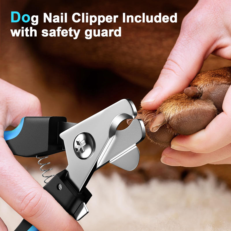 Dog Nail Grinder, Dog Nail Trimmers, and Clippers Kit with 2 LED Lights. Super Quiet Electric Pet Nail Grinder, Rechargeable, for Small, Medium, and Large Dogs & Cats, 2 Diamond Grinding Wheels. - PawsPlanet Australia